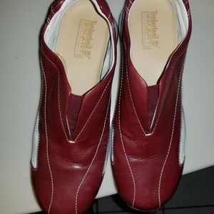 Timberland loafer shoes.